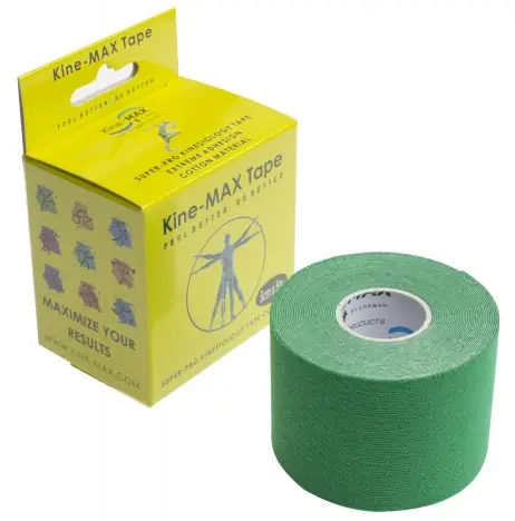 Víkendová Akce KINE-MAX TAPE SUPER-PRO COTTON - KINESIOLOGICKÝ TEJP - ZELENÝ