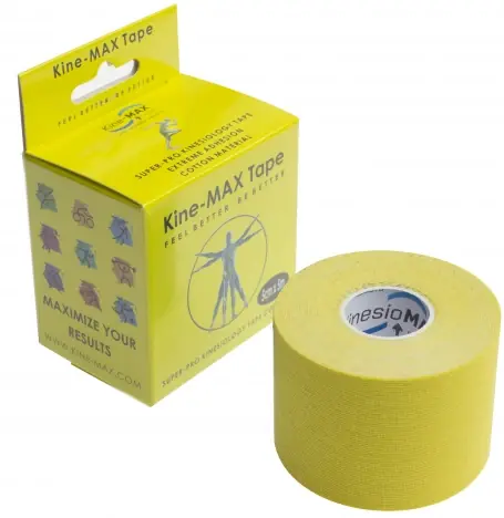 Nejlepší Cena KINE-MAX TAPE SUPER-PRO COTTON - KINESIOLOGICKÝ TEJP - ŽLUTÝ