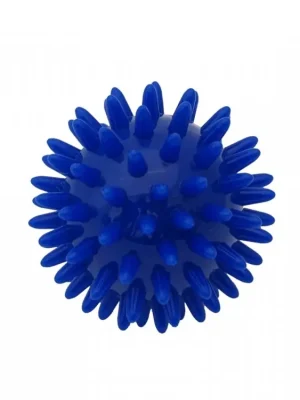 KINE-MAX PRO-HEDGEHOG MASSAGE BALL - MASÁŽNÍ MÍČEK JEŽEK 6CM - MODRÝ Sezónní Sleva