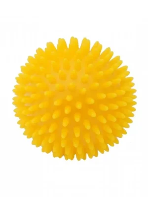 KINE-MAX PRO-HEDGEHOG MASSAGE BALL - MASÁŽNÍ MÍČEK JEŽEK 9CM - ŽLUTÝ Must-Have