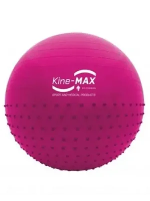 KINE-MAX PROFESSIONAL GYM BALL - GYMNASTICKÝ MÍČ 65CM - RŮŽOVÝ Tovární Cena