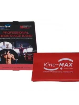 Výprodej KINE-MAX PROFESSIONAL RESISTANCE BAND - POSILOVACÍ GUMA - LEVEL 2 - ČERVENÁ (STŘEDNÍ)