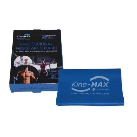 Originální KINE-MAX PROFESSIONAL RESISTANCE BAND - POSILOVACÍ GUMA - LEVEL 4 - MODRÁ (EXTRA TĚŽKÁ)