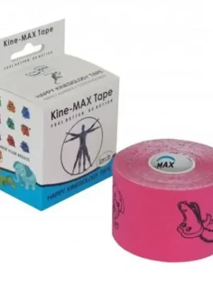 KINE-MAX HAPPY TAPE - KINESIOLOGICKÝ TEJP S OBRÁZKY - RŮŽOVÝ Jen Po Omezenou Doba