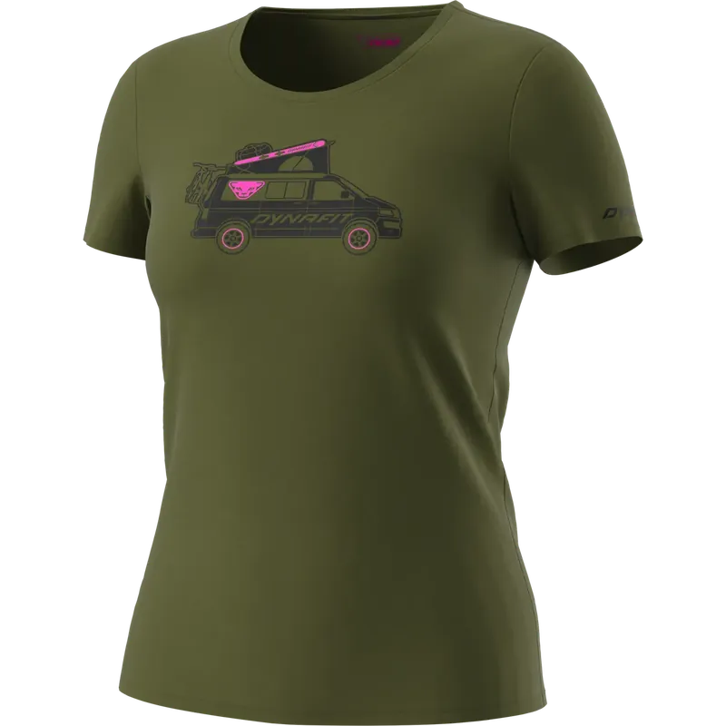 Dynafit Graphic Cotton T-shirt Women 38 zelená Super Cena