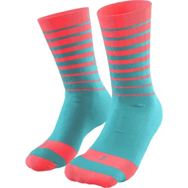 Dynafit Live to Ride Socks 39-42 červená/tyrkysová Autentický