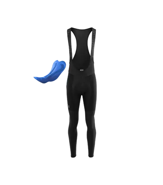 Kalas PURE Z Insulated bib tights + pad M 6 černá Zlevněný