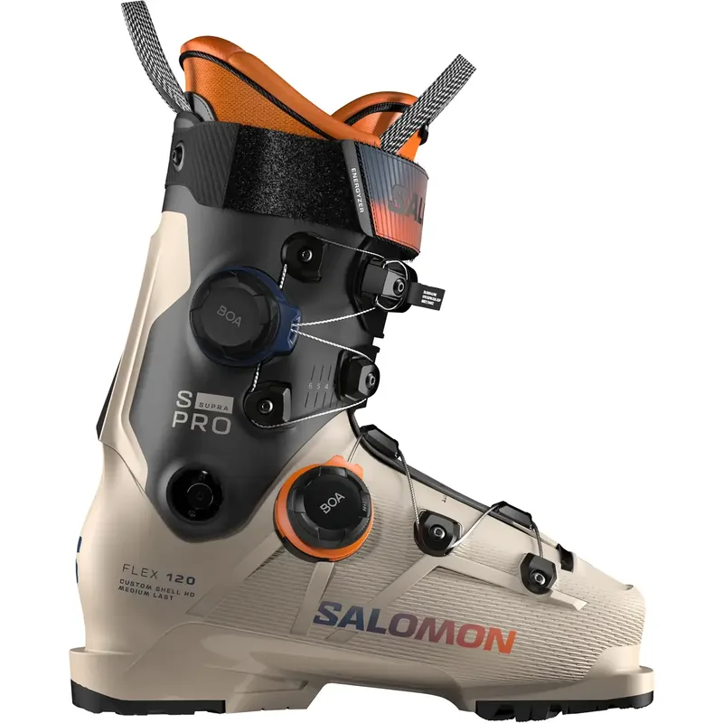Rychlé Dodání Salomon ALP. BOOTS S/PRO SUPRA DUAL BOA 120 Humu 31/31,5 béžová