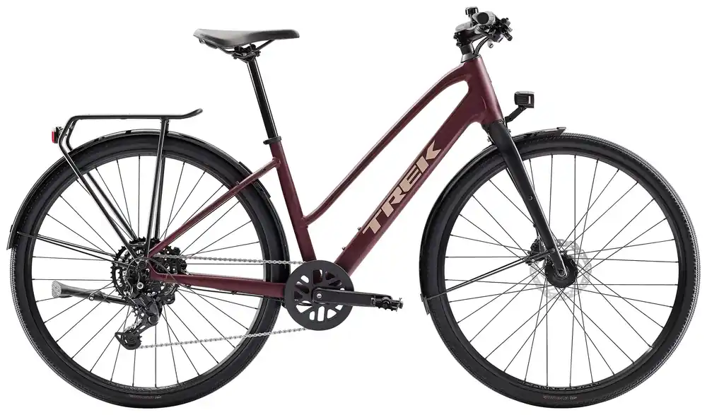 Trek FX Sport AL Equipped Midstep S tmavě červená Nová Kolekce