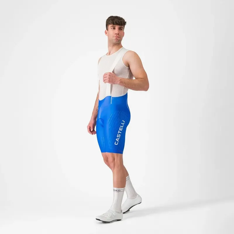 Castelli Kalhoty s laclem Free Aero Race S Kit XL modrá Nejprodávanější