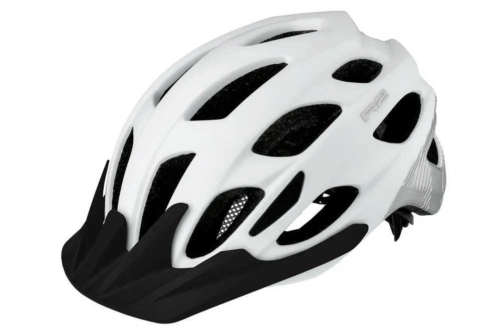R2 bike přilba Cliff L bílá/šedá Novinka