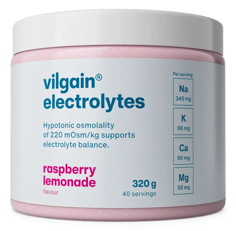 Cenový Hit Vilgain Elektrolyty - Malinová limonáda 320 g