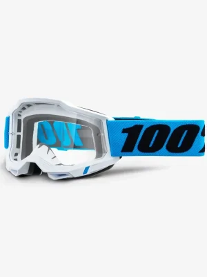 Výhodná Nabídka Sjezdové brýle 100% ACCURI 2 JUNIOR Clear Lens - modrobílé