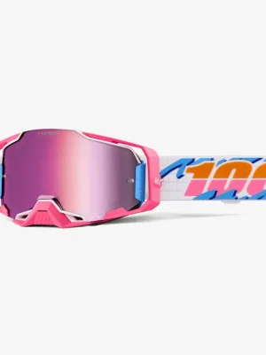 Sjezdové brýle 100% ARMEGA Lefreak - HiPER Pink Mirror Lens Značkový