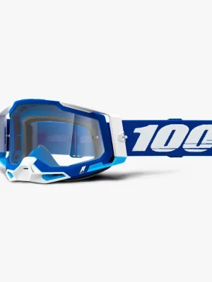 Vysoce Kvalitní Sjezdové brýle 100% RACECRAFT 2 Clear Lens - modrobílé