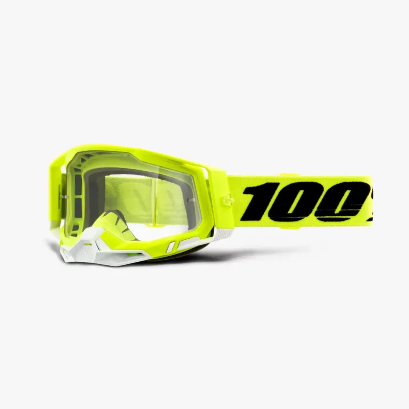 Ověřený Sjezdové brýle 100% RACECRAFT 2 Clear Lens - zelenožluté
