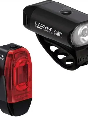Značkový Lezyne set svetiel MINI DRIVE 400XL/KTV DRIVE PRO+