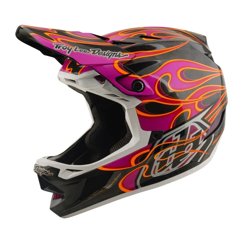 TLD HELMA D4 CARBON MIPS TORCHED CARBON / MAGENTA (13921201) - Velikost L Dokud Zásoby Vydrží